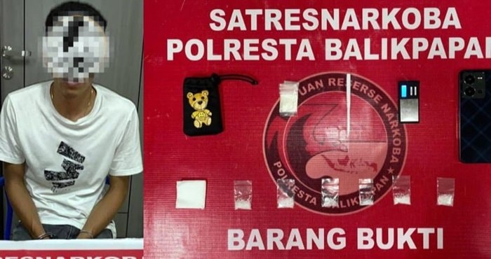 Pengedar Narkoba Ditangkap di Balikpapan, Sabu Disembunyikan dalam Tisu dan Kamar Hotel