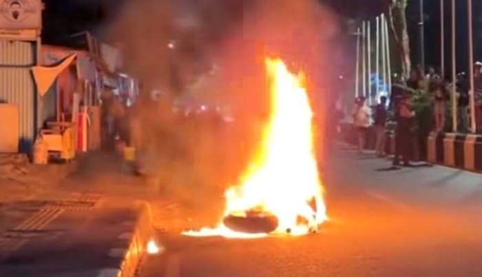 Kecelakaan Maut di Balikpapan, IRT Tewas, Motor Ducati Terbakar
