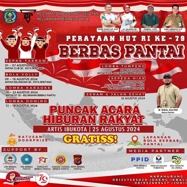HUT RI ke-79 di Berbas Pantai Bontang bakal Meriah dengan Aneka Lomba dan Hiburan