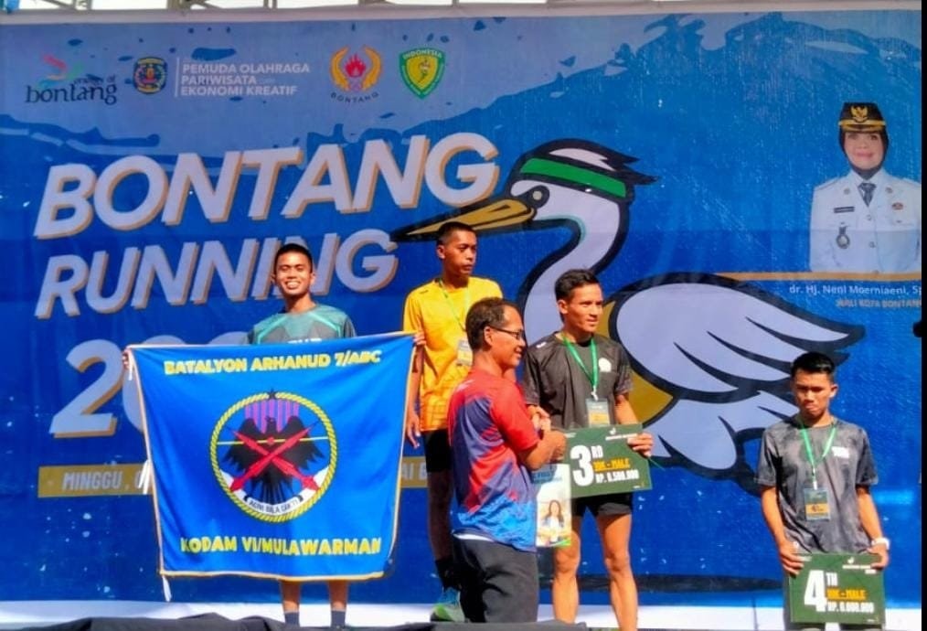 Prajurit Arhanud Bontang, Tembus Finis 10K dalam 33 Menit