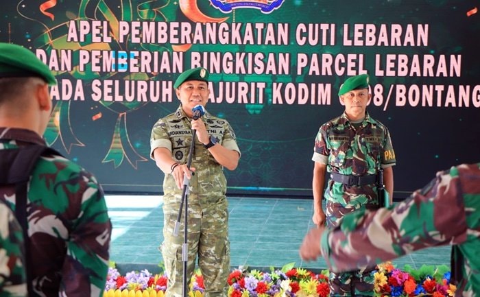 Cuti Lebaran Dimulai, Dandim Bontang Ingatkan Prajurit Tetap Disiplin