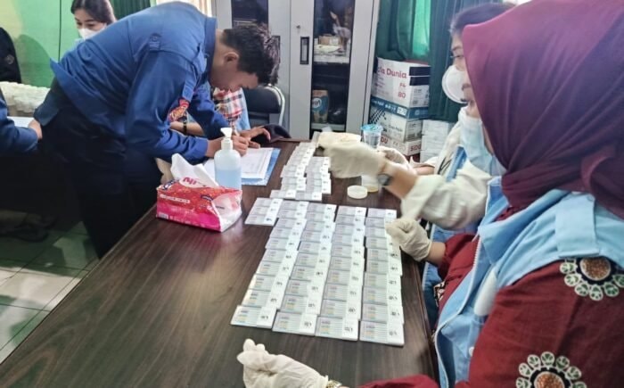 Tes Urine Mendadak Disdamkartan Bontang, 69 Petugas Outsourcing Dinyatakan Bersih Narkoba