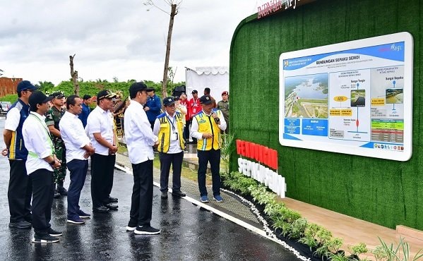 Dikerjakan sejak 2020, Presiden Joko Widodo Resmikan Bendungan Sepaku Semoi