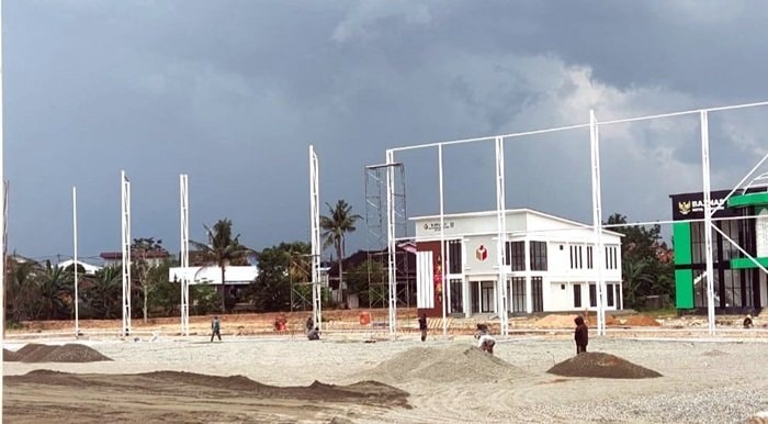 Proyek Lapangan Mini Soccer di Bontang Lebih Cepat 7 Persen dari Jadwal, Target Rampung Desember 2025