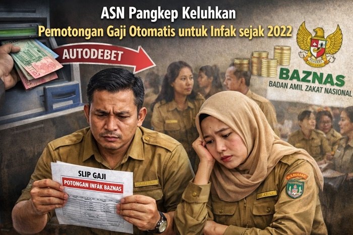 Diberlakukan sejak 2022, ASN Pangkep Keluhkan Pemotongan Gaji Otomatis untuk Infak