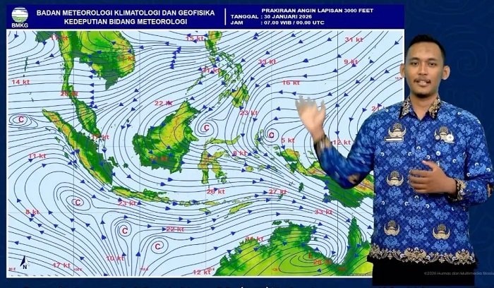 Sistem Siklonik Picu Hujan di Kaltim