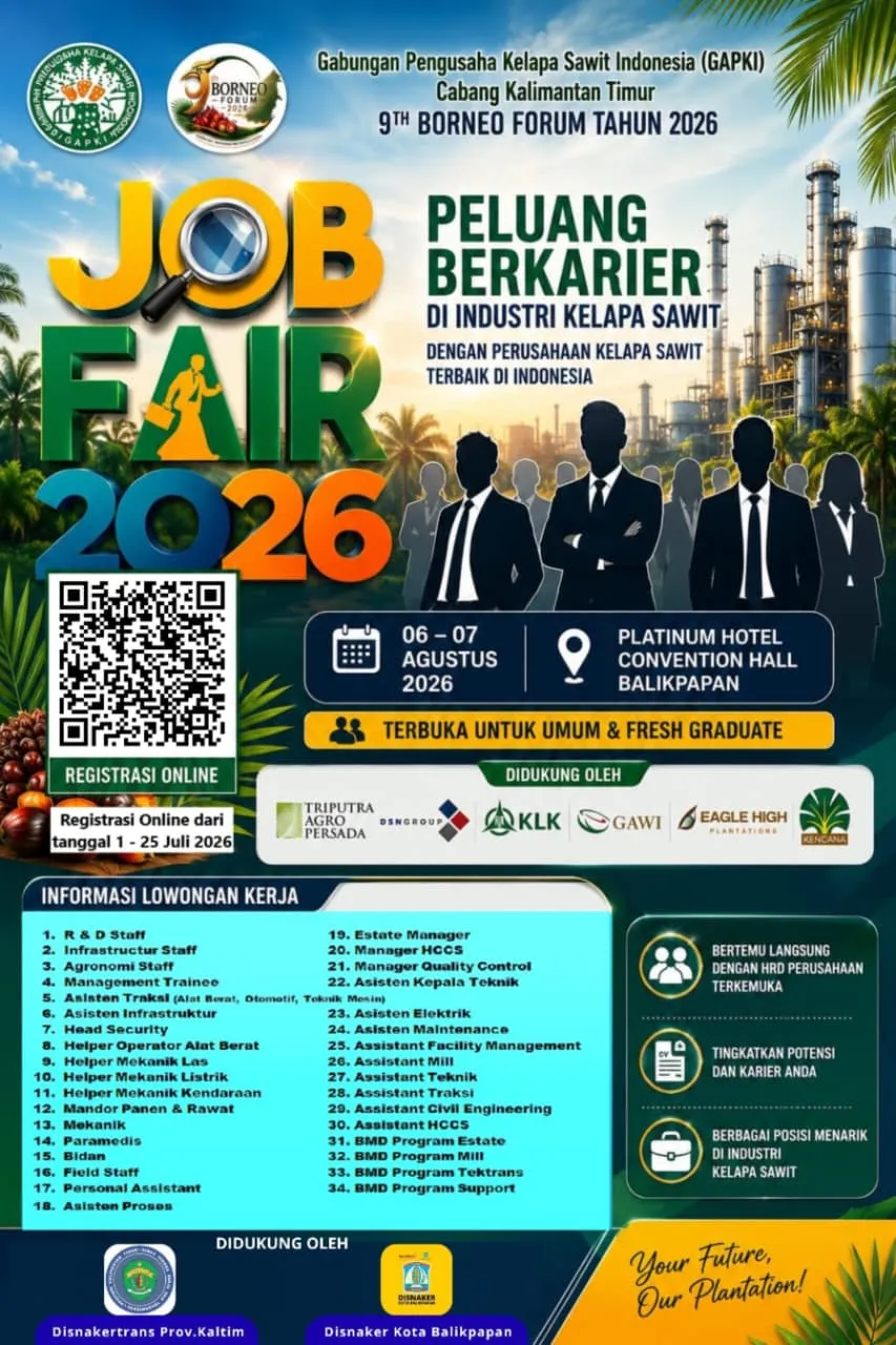 Job Fair Sawit Kaltim 2026 Segera Dibuka, Prioritas Warga Lokal Job Fair Sawit Kaltim 2026 Segera Dibuka, Prioritas Warga Lokal