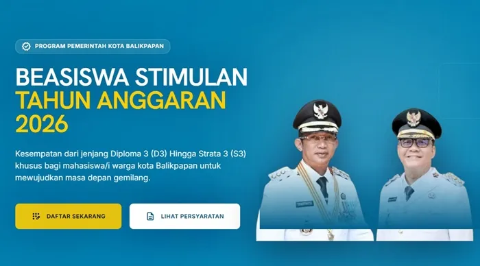 Beasiswa Stimulan Pemkot Balikpapan 2026