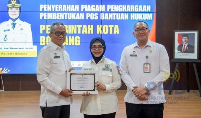 Bontang Raih Penghargaan Nasional Berkat Pos Bantuan Hukum di 15 Kelurahan