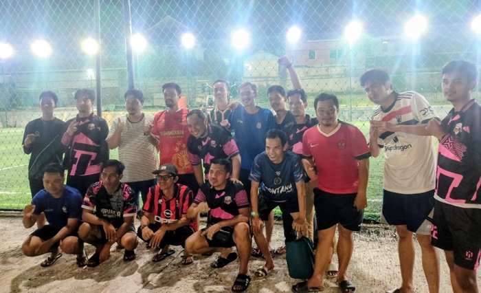KPU Bontang–Wartawan Main Mini Soccer, Perkuat Kemitraan Penyelenggara Pemilu dan Pers