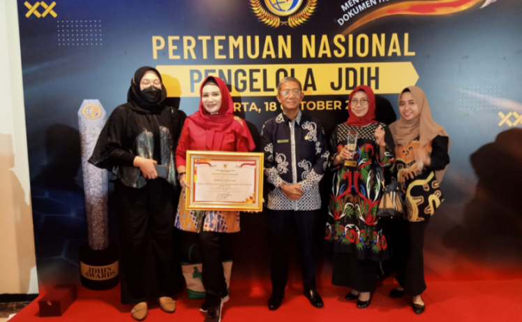 Kaltim Raih Terbaik ke-5 Nasional Pengelolaan Website JDIHN 2022