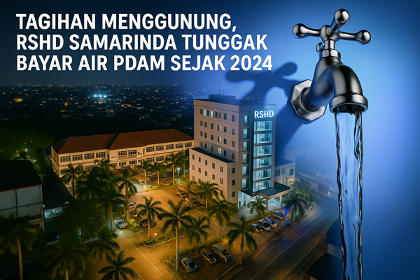 Tagihan Menggunung, RSHD Samarinda Tunggak Bayar Air PDAM sejak 2024