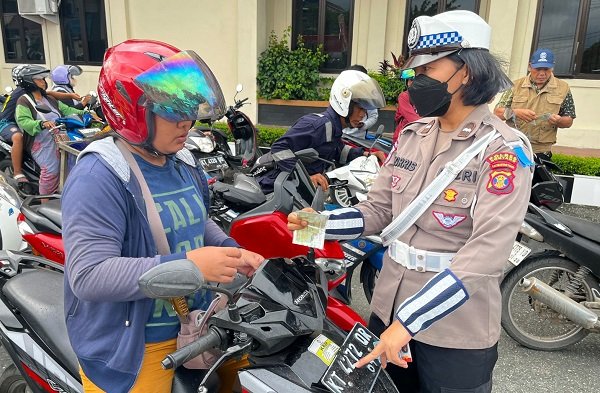 Operasi Gabungan di Polres Bontang: 42 Motor Disita, Ratusan Kendaraan Diperiksa