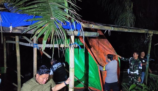 Razia Judi Sabung Ayam di Samboja Kukar, Arena Dibongkar dan Dibakar