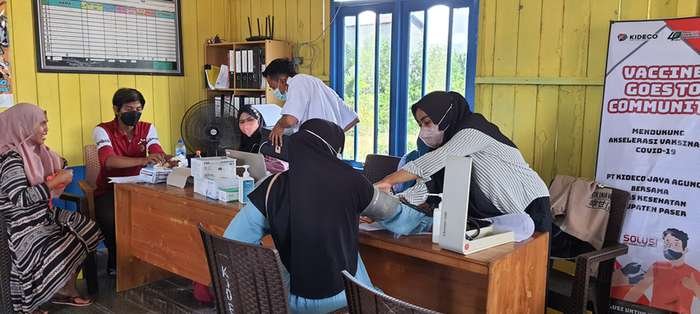 Ribuan Warga Paser Desa Terpencil Divaksin Covid-19