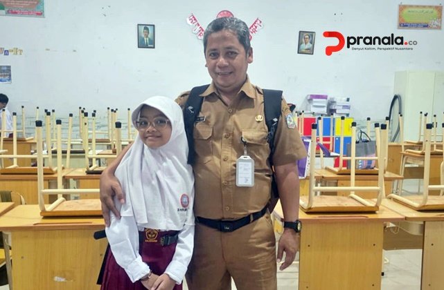 Gerakan Ayah Mengantar Sekolah di Balikpapan Bikin Anak Lebih Semangat Masuk Kelas