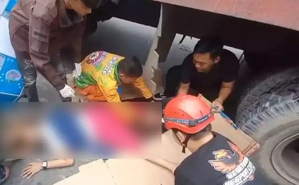 Mahasiswi di Samarinda Terlindas Truk Bermuatan 20 Ton, Kaki Diduga Patah