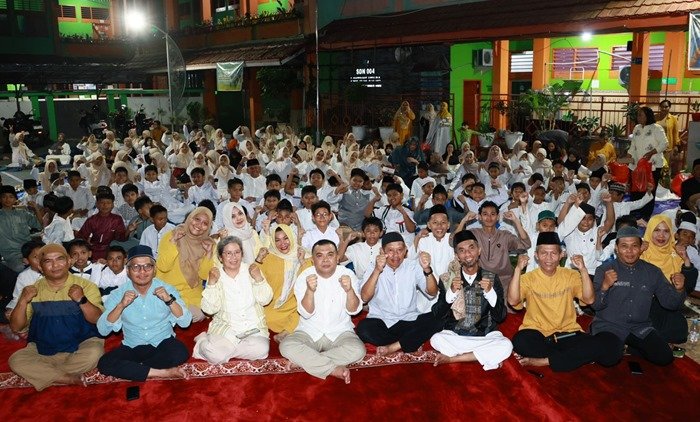 Buka Puasa Bersama Siswa SDN 004, Begini Pesan Wawali Bontang