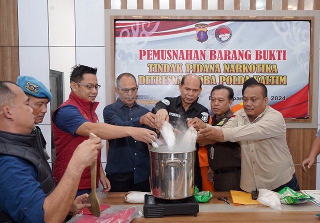 5 Kg Sabu Dimusnahkan, Polda Kaltim Komitmen Perangi Narkotika