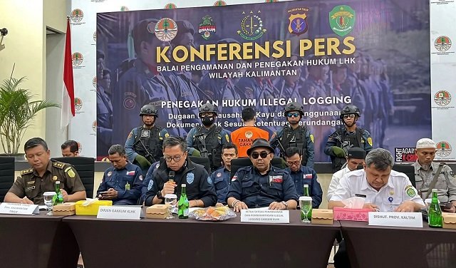 Buron Selama 7 Bulan, Otak Pembalakan Liar Ditangkap di Samarinda