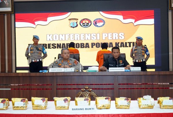 Polda Kaltim Gagalkan Peredaran 9,8 Kg Sabu Senilai Rp15 Miliar