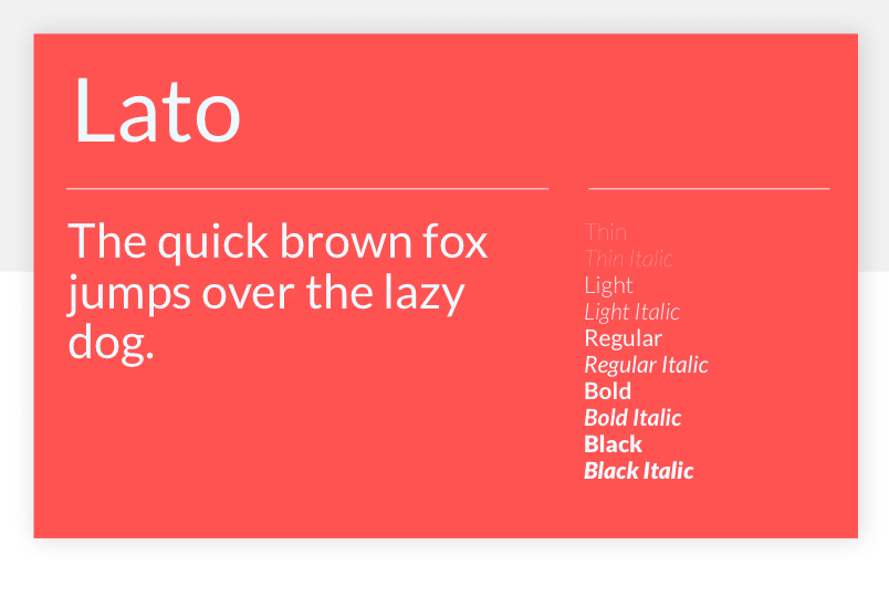 Google Fonts Lato
