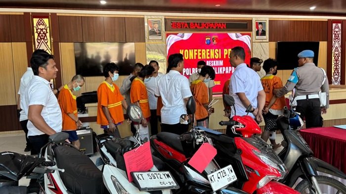 20 Hari, 10 Kasus Curanmor di Balikpapan: Polisi Tangkap 8 Pelaku