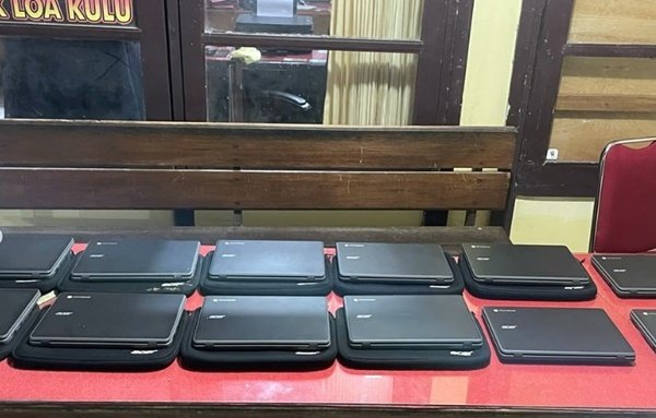 Puluhan Laptop SMPN 3 Loa Kulu Kukar Dicuri, Polisi Bekuk Penadah di Balikpapan