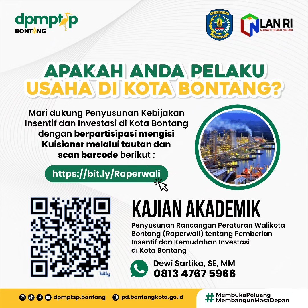 DPMPTSP Bontang Ajak Pelaku Usaha Berpartisipasi dalam Penyusunan Raperwali tentang Insentif Investasi