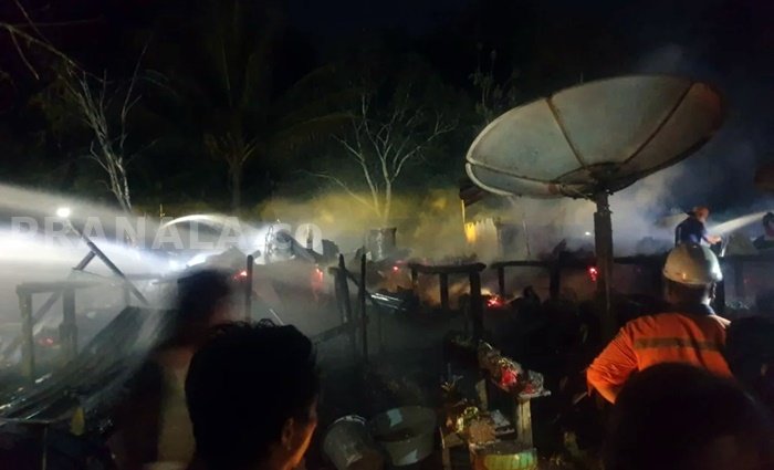 Barak Karyawan PT Rea Kaltim Ludes Terbakar di Kukar, Kerugian Rp300 Juta