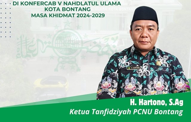 Hartono Terpilih sebagai Ketua Tanfidziyah NU Bontang 2024-2029