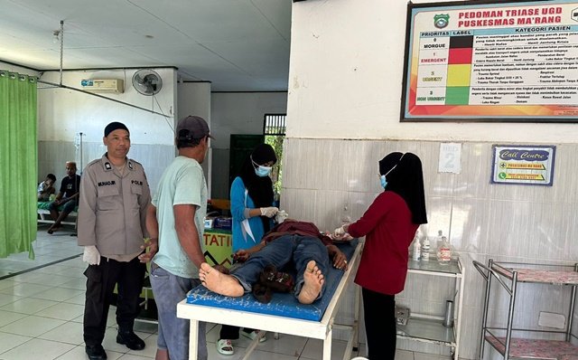 Motor Terserempet Mobil di Jalan Poros Makassar–Parepare, Satu Pengendara Luka