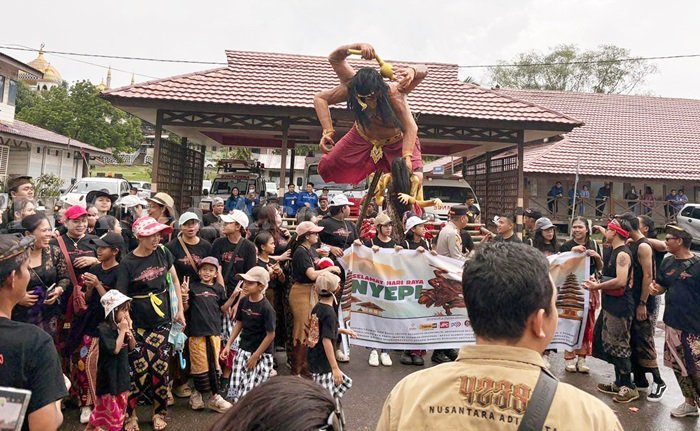 Pawai Ogoh-Ogoh Semarak di Sangatta, Tradisi Nyepi jadi Tontonan Warga Kutim
