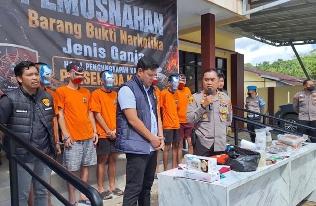 Berawal dari 4 Linting, Polsek Loa Kulu Bongkar Rekor Kasus Ganja Terbesar Kaltim