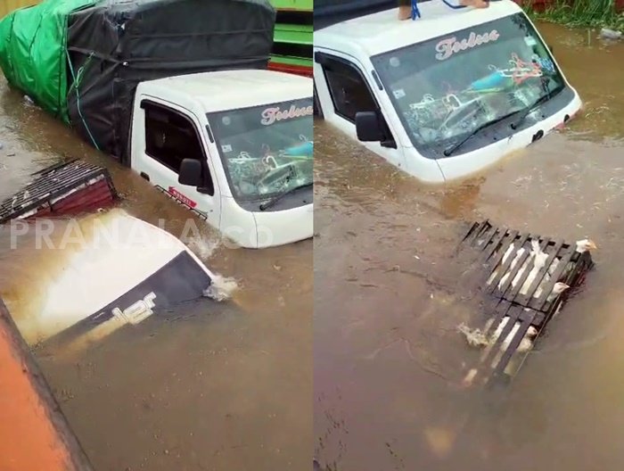Kapal Feri Fatimah 2 Tenggelam di Sebulu Kukar, Tiga Mobil Ikut Terendam