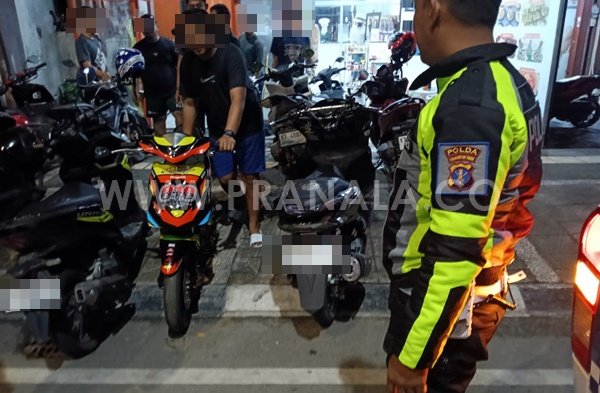 Polres Bontang Tindak Balap Liar di Jalan Arif Rahman Hakim, Dua Motor Diamankan