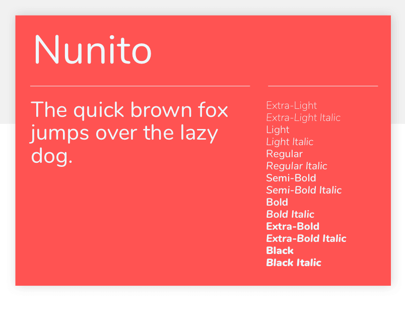 Google Font Nunito