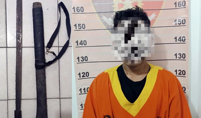Jari Nyaris Putus, Pria di Balikpapan Kaltim Tebas Mantan Pacar Pakai Parang, Motifnya Sakit Hati