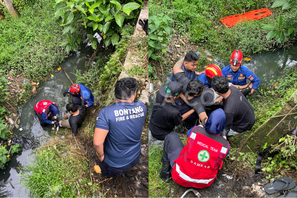 Epilepsi Kambuh, Pengendara Motor di Bontang, Kaltim Tercebur ke Sungai