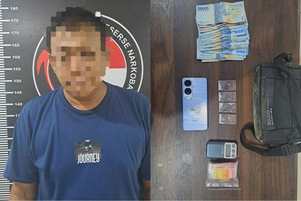 Polisi Menyamar, Tangkap Pengedar Sabu di Tenggarong Kukar