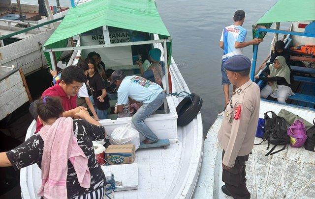 Sat Polairud Polres Bontang Intensifkan Pengamanan Wisata Laut ke Pulau Beras Basah