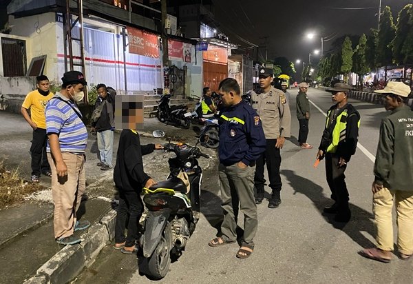 Bikin Resah! Tiga Motor Berknalpot Brong Diamankan saat Patroli Malam di Lok Tuan Bontang