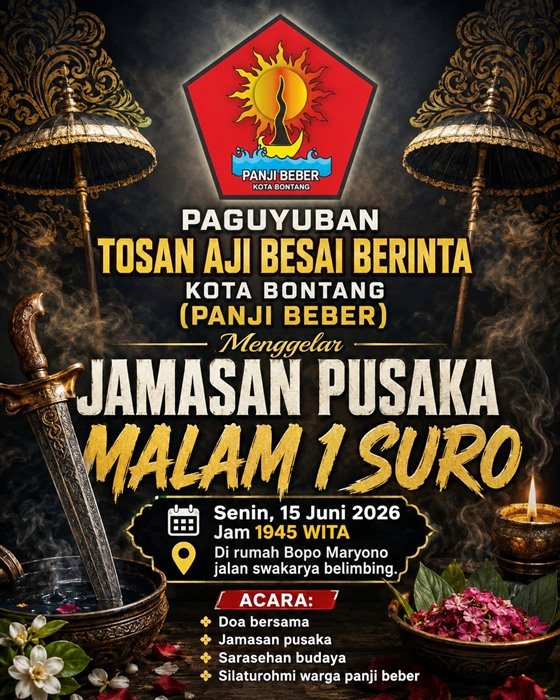 Menolak Lupa Tradisi, Warga Bontang Hidupkan Ritual Jamasan Pusaka