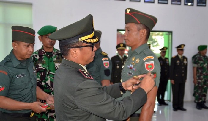37 Prajurit Kodim 1421 Pangkep Naik Pangkat, Dandim Ingatkan Amanah Baru