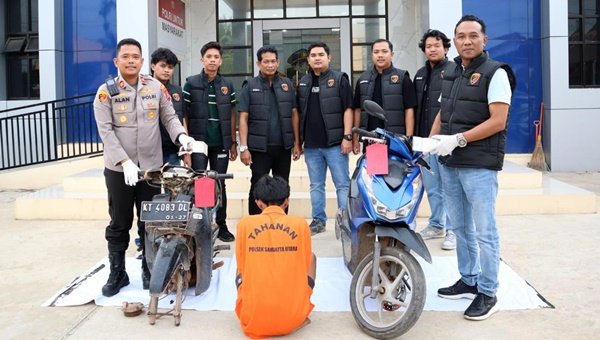 Dua Remaja Beraksi Curi Motor di Pasar Raya Sangatta Kutim, Salah Satunya Berusia 16 Tahun