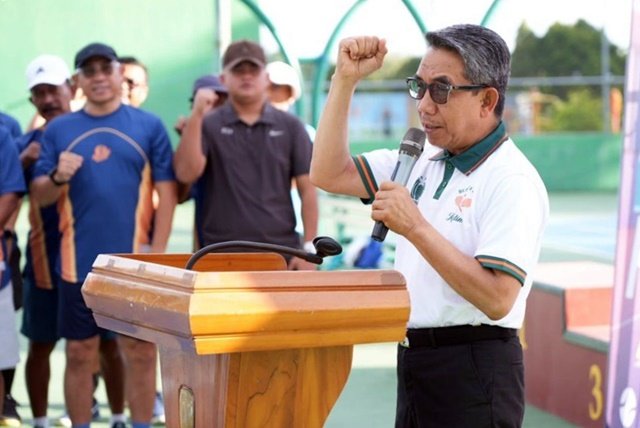Bupati Kutim Buka Turnamen Tenis Bupati Open Cup 2025, Ratusan Atlet Meriahkan Bukit Pelangi
