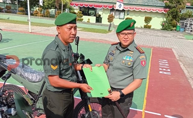 Dukung Mobilitas Babinsa, Kodim 0908/Bontang Bagikan Motor Listrik Taktis
