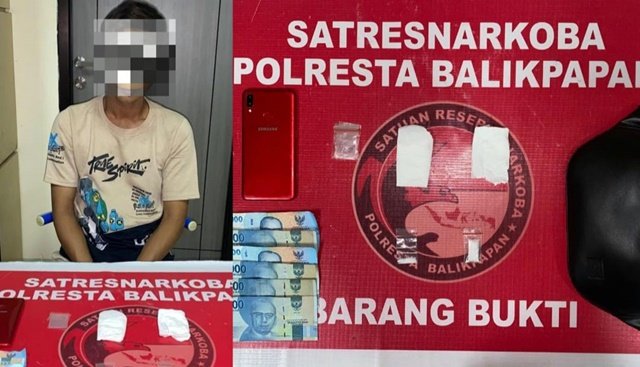 Kambuh Lagi, Residivis Narkoba Dibekuk Polisi di Balikpapan Tengah