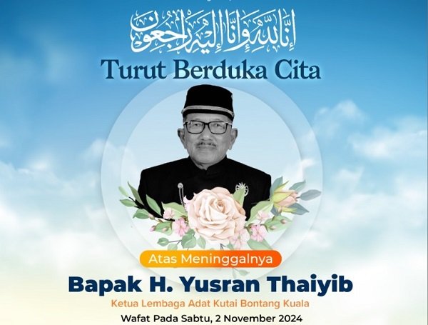 Pionir Sejarah Bontang, Ketua Lembaga Adat Kutai Yusran Thaiyib Tutup Usia