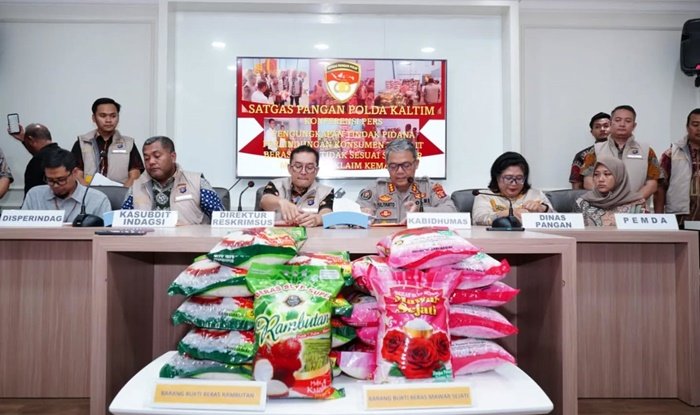 Beras Premium Palsu Beredar di Balikpapan, 800 Karung Disita